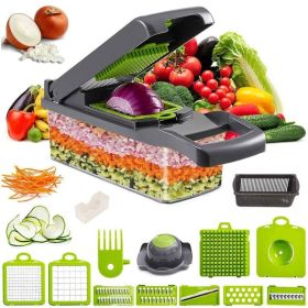 15 In 1 Vegetable Chopper Fruit Cutter Food Onion Veggie Dicer Slicer Peeler Kitchen