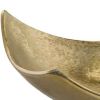 13" Gold Aluminum Modern Scoop Centerpiece Bowl