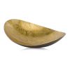 11" Gold and Bronze Aluminum Oval Centerpiece Bowl
