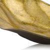 18" Gold Modern Wavy Aluminum Centerpiece Bowl