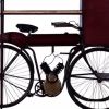 17" Black Solid Wood and Iron Rolling Kitchen Cart