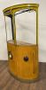 18" Yellow Solid Wood and Iron Kitchen Cart