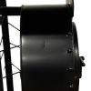 18" Black Solid Wood and Iron Kitchen Cart
