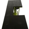 71" Brown and Green Solid Wood and Metal Bike Kitchen Cart