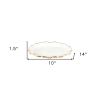 10" Clear And Gold Glass Platter