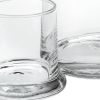 Set of Two Clear Crystal Glass Stemless Carafe And Drinking Glass