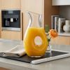 Mouth Blown Lead Free Crystal Pitcher  28 Oz
