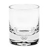 Set of Four Clear Mouth Blown Crystal Old Fashion Glasses