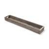 36" Brown Wood Cracker Tray With Handles