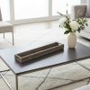 36" Brown Wood Cracker Tray With Handles