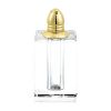 Set of Two Clear And Gold Crystal Pepper Shakers