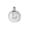 Set of Two Clear And Silver Crystal Geometric Pepper Shakers