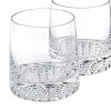 Set of Five Clear Crystal Straight Shape Stemless Decanter And Whiskey Glass