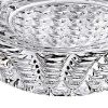 Set of Four Clear Crystal Glass Convex Curve Shape Stemless Decanter
