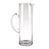 10" Clear Mouth Blown Lead Free Crystal Glass Pitcher