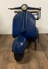53" Blue Solid Wood and Iron Kitchen Cart