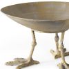 13" Gold Metal Round Centerpiece Bowl