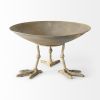 13" Gold Metal Round Centerpiece Bowl