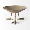 13" Gold Metal Round Centerpiece Bowl