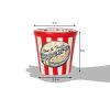 Three Piece Ceramic Popcorn Bowl Set
