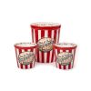 Three Piece Ceramic Popcorn Bowl Set