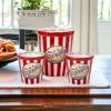 Three Piece Ceramic Popcorn Bowl Set