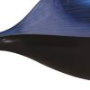 19" Black And Blue Solid Wood Novelty Centerpiece Bowl
