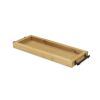 23" Natural Solid Wood Handmade Vanity Tray With Handles