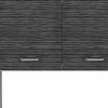 24" White and Gray Wood Flat Door Kitchen Cart With Storage