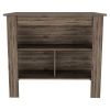 Brown 41" Kitchen Island With Storage