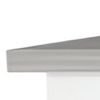 White and Gray 41" Kitchen Island With Storage