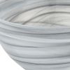 6" Gray And White Alabaster Glass Round Candy or Nut Bowl
