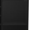 Black Rolling Bar Cart With Wine Storage