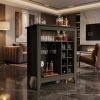 Espresso Bar Cart With Wine Storage