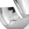 Set of Two Mod Aluminum Scoop Centerpiece Bowls