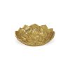 6" Gold Lotus Flower Metal Lotus Leaf Handmade Vanity Tray