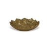 6" Gold Lotus Flower Metal Lotus Leaf Handmade Vanity Tray