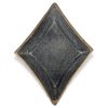 5" Black Cast Iron Diamond Square Bowl