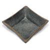 5" Black Cast Iron Diamond Square Bowl
