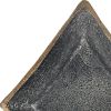 5" Black Cast Iron Diamond Square Bowl