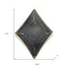 5" Black Cast Iron Diamond Square Bowl