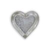 7" Silver Heart Cast Iron Handmade Vanity Tray