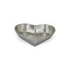 7" Silver Heart Cast Iron Handmade Vanity Tray