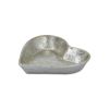 7" Silver Heart Cast Iron Handmade Vanity Tray