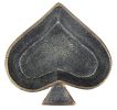 6" Black Ace Of Spades Cast Iron Handmade Vanity Tray