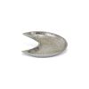 7" Silver Crescent Cast Iron Vanity Tray