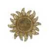 7" Gold Sunburst Cast Iron Handmade Vanity Tray