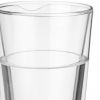 Set of Two Clear Crystal Glass Narrowing Shape Stemless Pint Glass