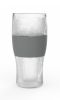 Clear And Gray Tritan Plastic Unique Shape Stemless Pint Glass
