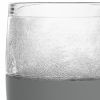 Clear And Gray Tritan Plastic Unique Shape Stemless Pint Glass